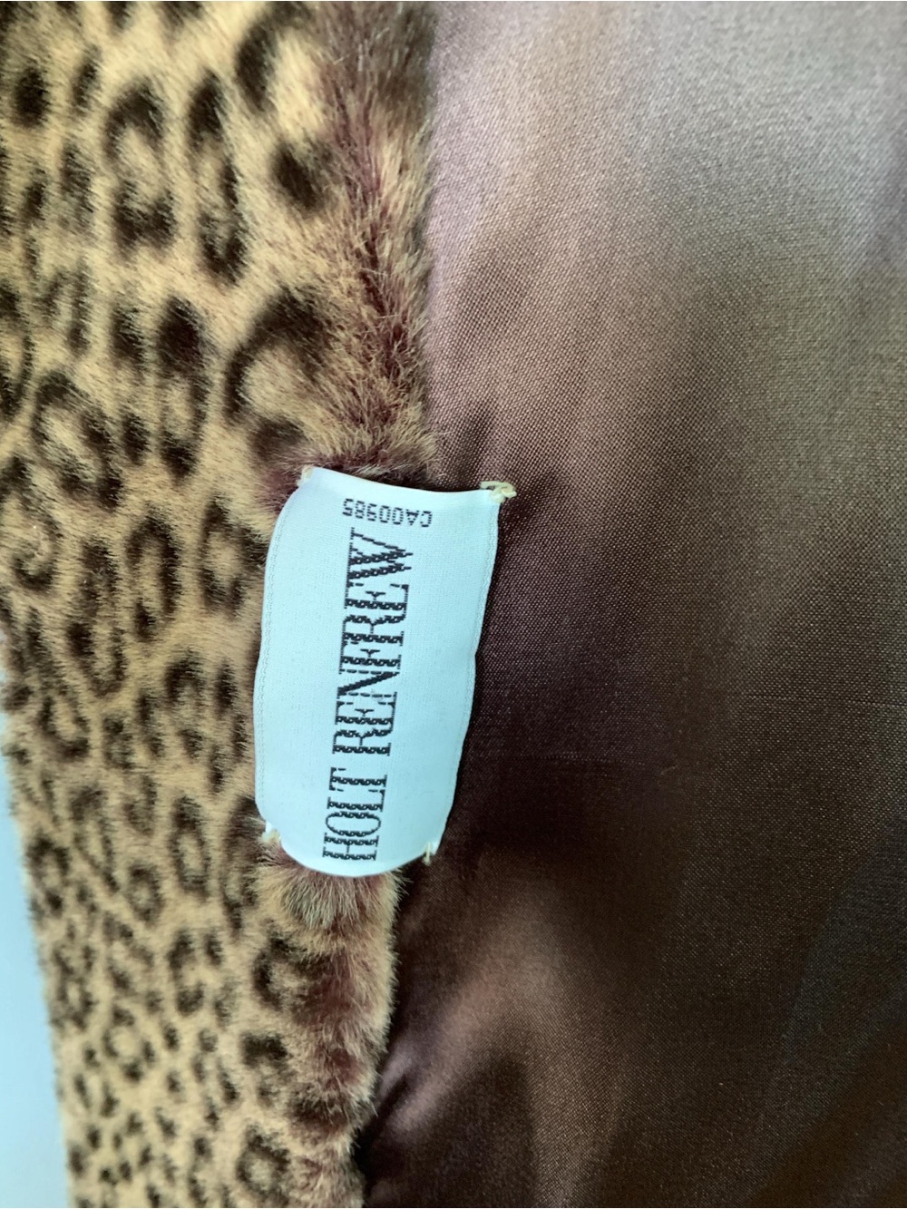 Vintage Holt Renfrew Faux Fur Leopard Coat - Picture 9 of 9